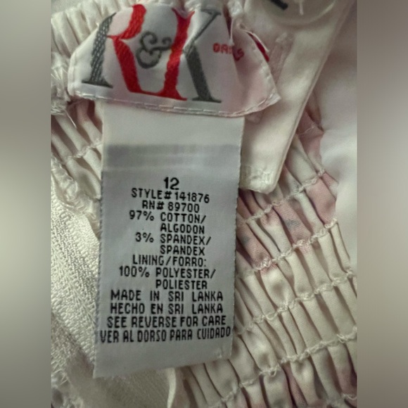 R & K Poppy Red and White Dress Size 12 - Picture 2 of 7
